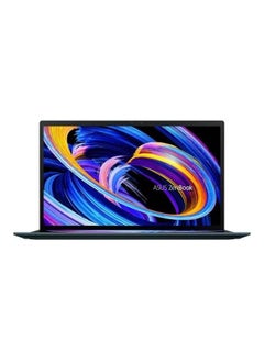 ZenBook Duo 14 (UX482) Laptop With 14-Inch Touchscreen FHD Display, Core i7-1165G7 Processor/16GB RAM/1TB SSD/Windows 10 Pro/2GB NVIDIA GeForce MX450  Graphics/ScreenPad Plus English/Arabic Celestial Blue