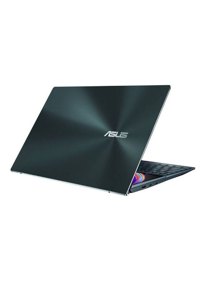 ASUS - ZenBook Duo 14 (UX482) Laptop With 14-Inch Touchscreen FHD Display, Core i7-1165G7 Processor/16GB RAM/1TB SSD/Windows 10 Pro/2GB NVIDIA GeForce MX450  Graphics/ScreenPad Plus English/Arabic Celestial Blue - Image 1