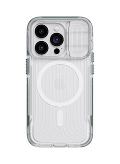 tech21 Evo Max iPhone 14 Pro Case with MagSafe Extreme 20 Feet Drop Protection with Sliding Camera Lens Cover - Frosted Green  - Image 2