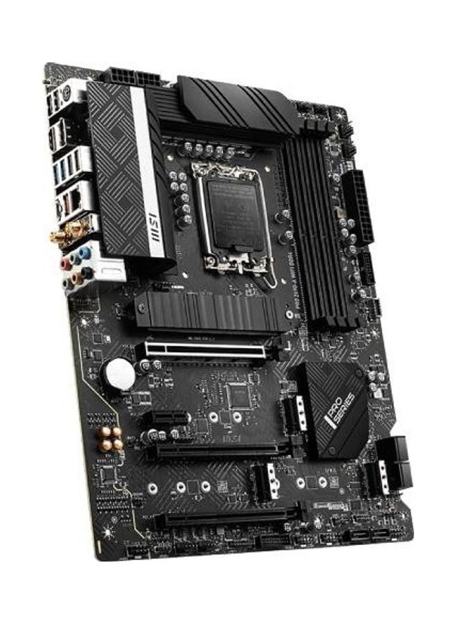 MSI - Pro Z690-A Wifi DDR4 ATX Motherboard LGA 1700 Socket Z690 Chipset 128GB DDR4 Memory 2.5Gbps LAN Intel Wi-Fi 6 Module PCI-E X16 SATA III M.2 Slot HDMI DP Black - Image 1