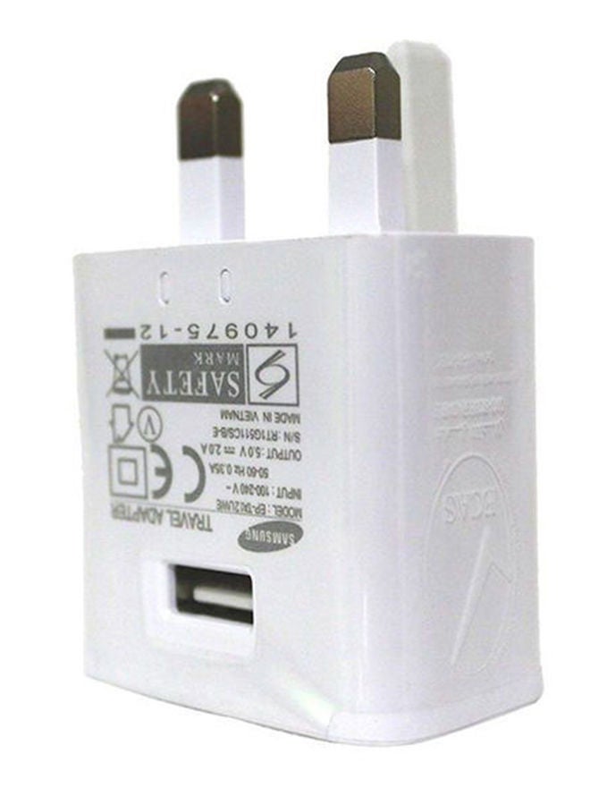 700 mAh 10W 3 Pin Uk Fast Charger For Galaxy S7 /S7 Edge White White  - Image 2