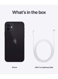 Apple iPhone 12 With FaceTime 64GB Black 5G - Middle East Version  - Image 3