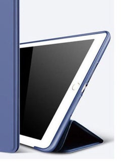 Generic Case For   Ipad 7Th Generation 10.2Inch 2019,Slim Fit Lightweight Smart Trifold Stand With Soft Tpu Back Cover For Apple Ipad 10.2 Inch 2019 Released Auto Sleep/Wake, Blue  - Image 5