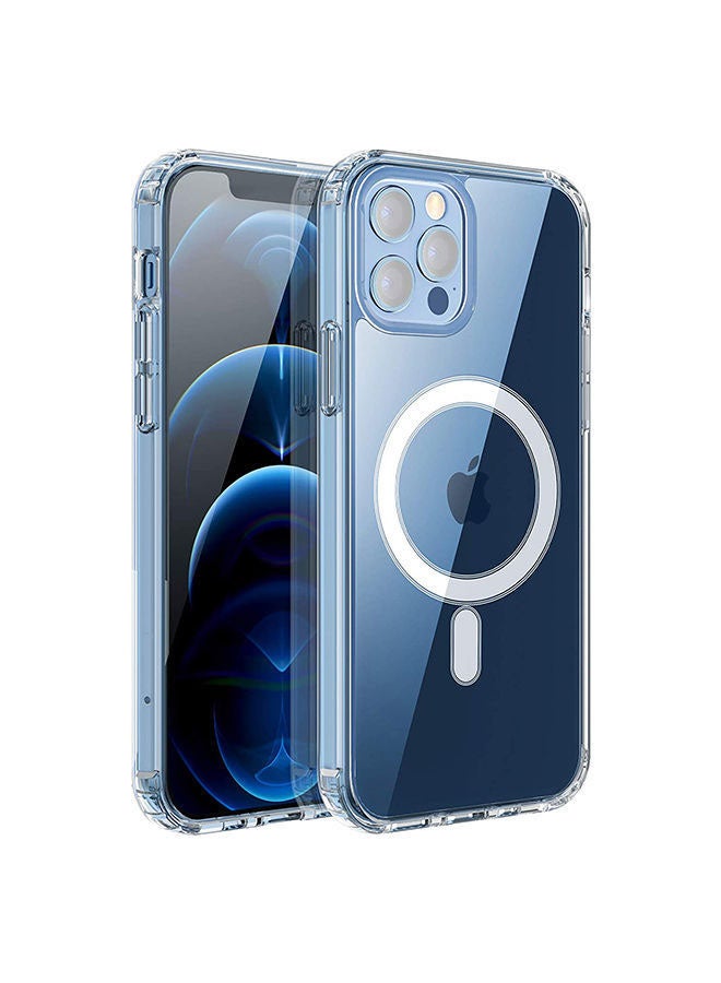 Intag - iPhone 12 Pro Max Absorption MagSafe/Wireless Charging Glass Case Cover Clear - Image 1