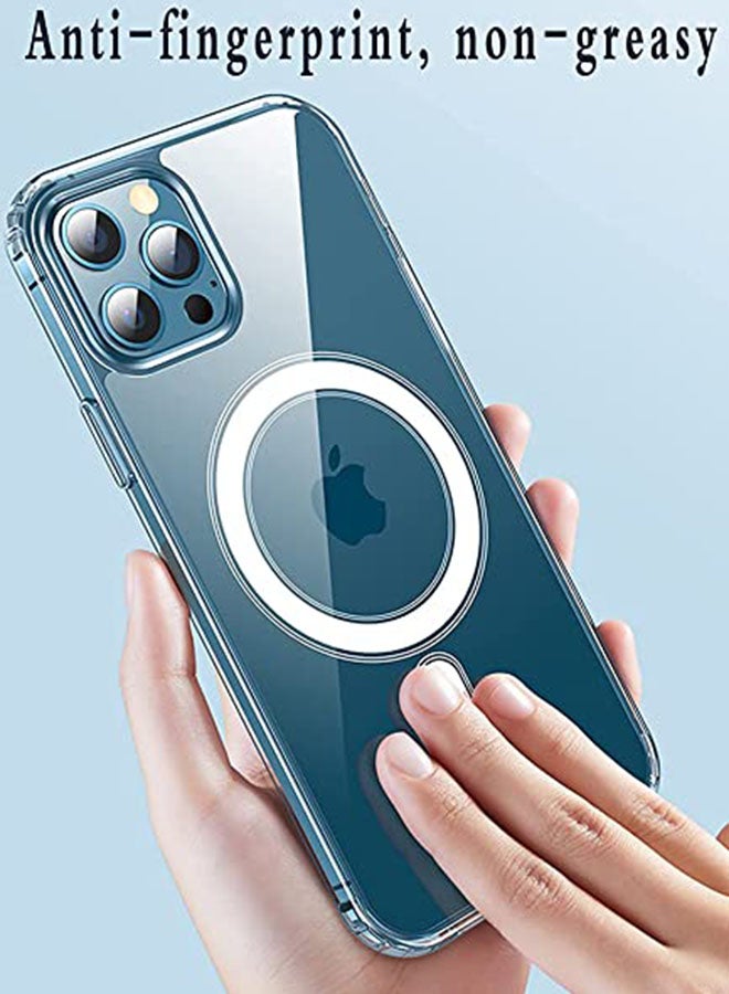 Intag - iPhone 12 Pro Max Absorption MagSafe/Wireless Charging Glass Case Cover Clear - Image 1