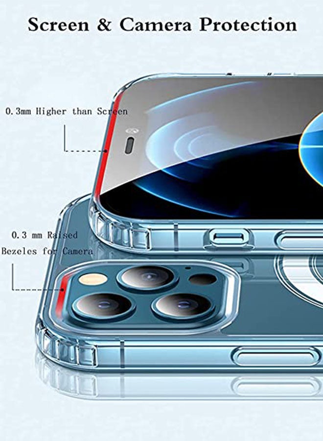 Intag - iPhone 12 Pro Max Absorption MagSafe/Wireless Charging Glass Case Cover Clear - Image 1
