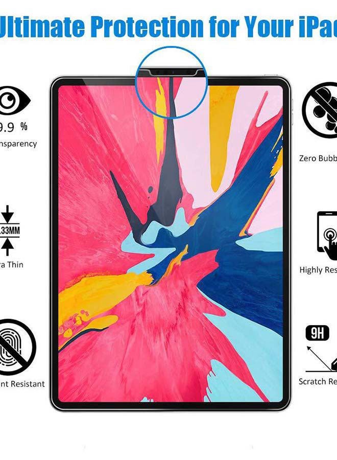 AMERTEER Screen Protector Premium Tempered Glass For iPad Air 4 2020 Clear - Image 3
