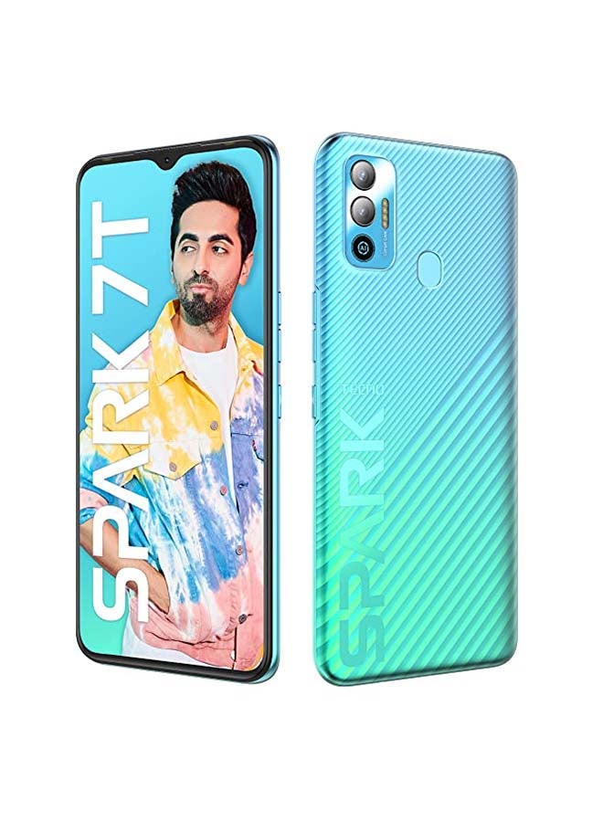 TECNO - Spark 7T Dual SIM Jewel Blue 4GB RAM 64GB 4G LTE - Middle East Version - Image 1