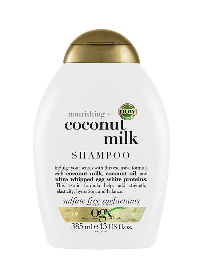 Organix Nourishing+ Coconut Milk Shampoo 385ml  - Image 1