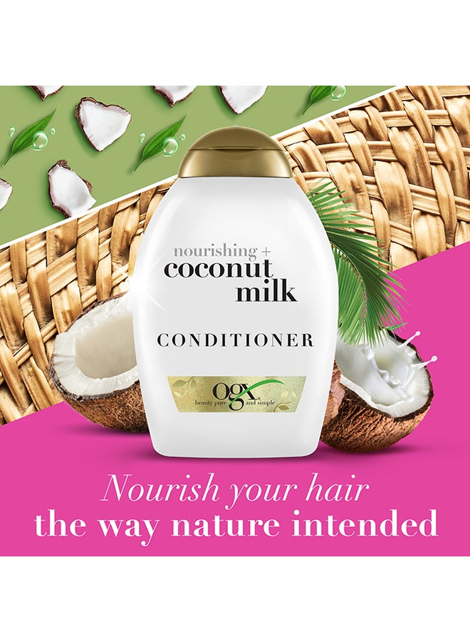 Ogx Nourishing Plus Coconut Milk Conditioner 385ml  - Image 2