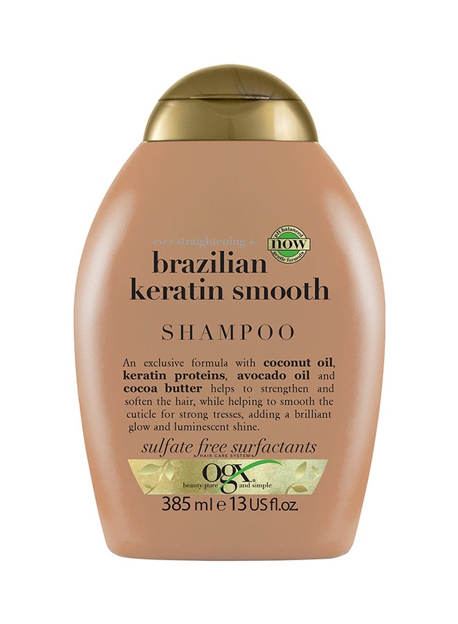 Ogx Ever Straightening Plus Brazilian Keratin Therapy Shampoo 385ml  - Image 1