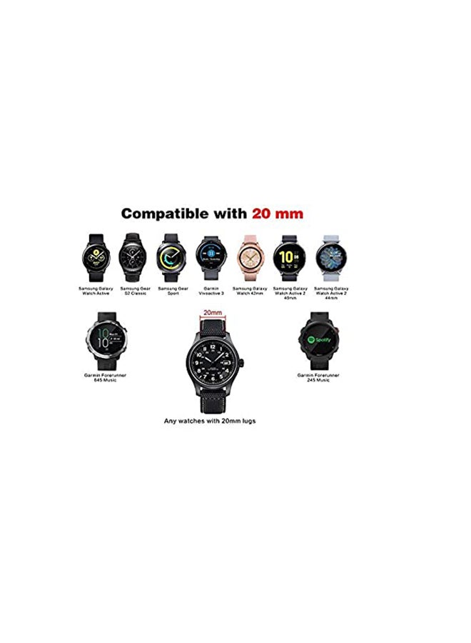 Generic - Watch Nylon Band 42mm/44mm/45mm Compatible with Apple Watch Series 8/7/SE/6/5/4/3/2/1 Black - Image 1