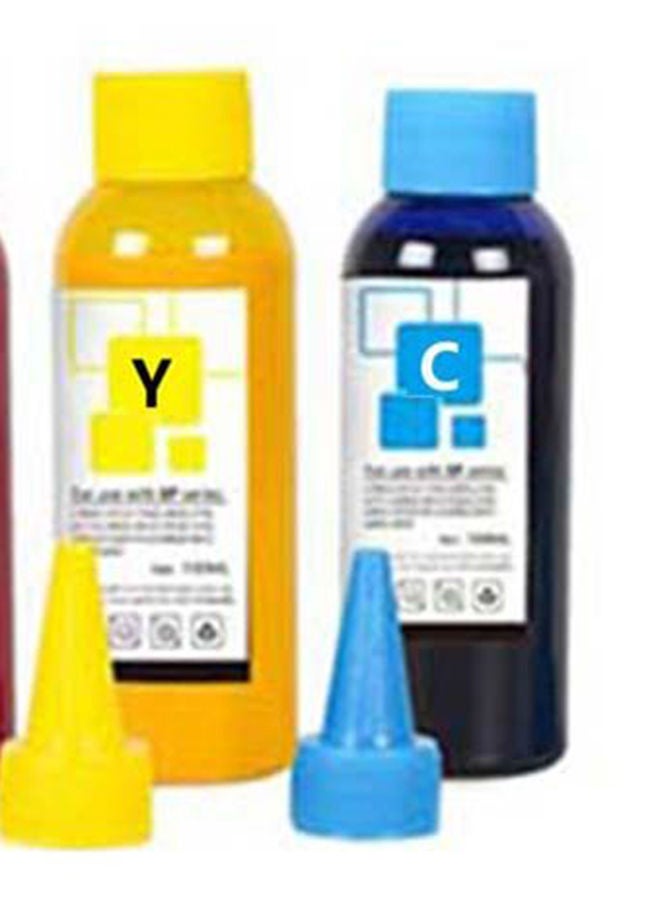 4-Piece Refill Ink Cartridge And Toner 4 X 100ml Multicolour - v1666195771/N24192643A_4