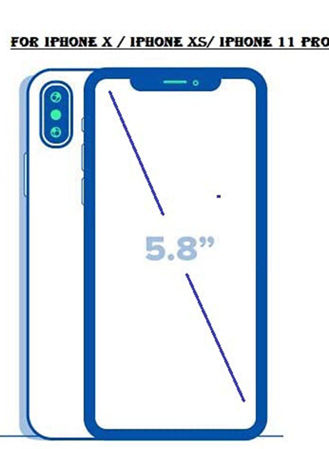 ماركة غير محددة - واقي شاشة زجاجي متوافق مع هاتف Iphone Xs Max / Iphone 11 Pro Max حماية كاملة لشاشة من الزجاج المقوى المتين باللون الأسود أسود - Image 1