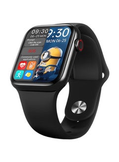 180.0 mAh HW16 Silicone 1.75-inch Split Screen Smartwatch With Rotating Side Button Black