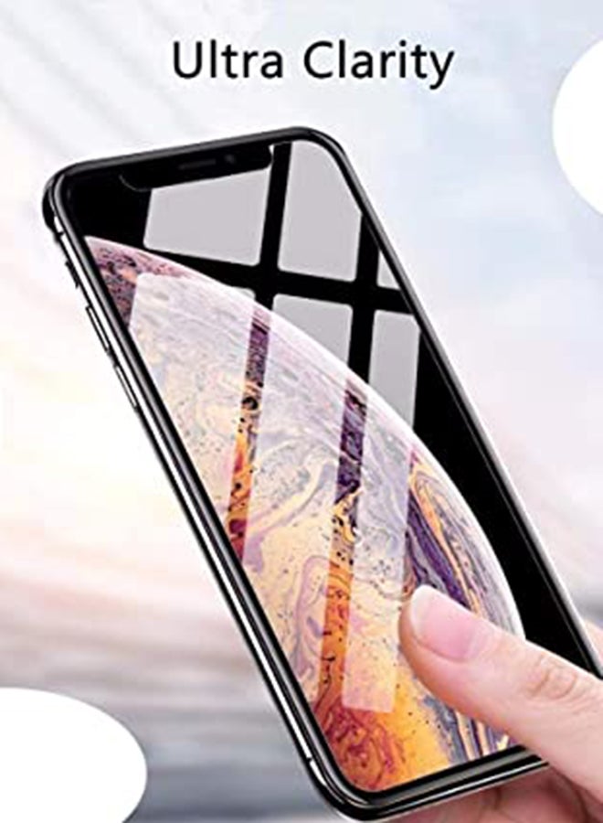 ماركة غير محددة - واقي شاشة زجاجي متوافق مع هاتف Iphone Xs Max / Iphone 11 Pro Max حماية كاملة لشاشة من الزجاج المقوى المتين باللون الأسود أسود - Image 1