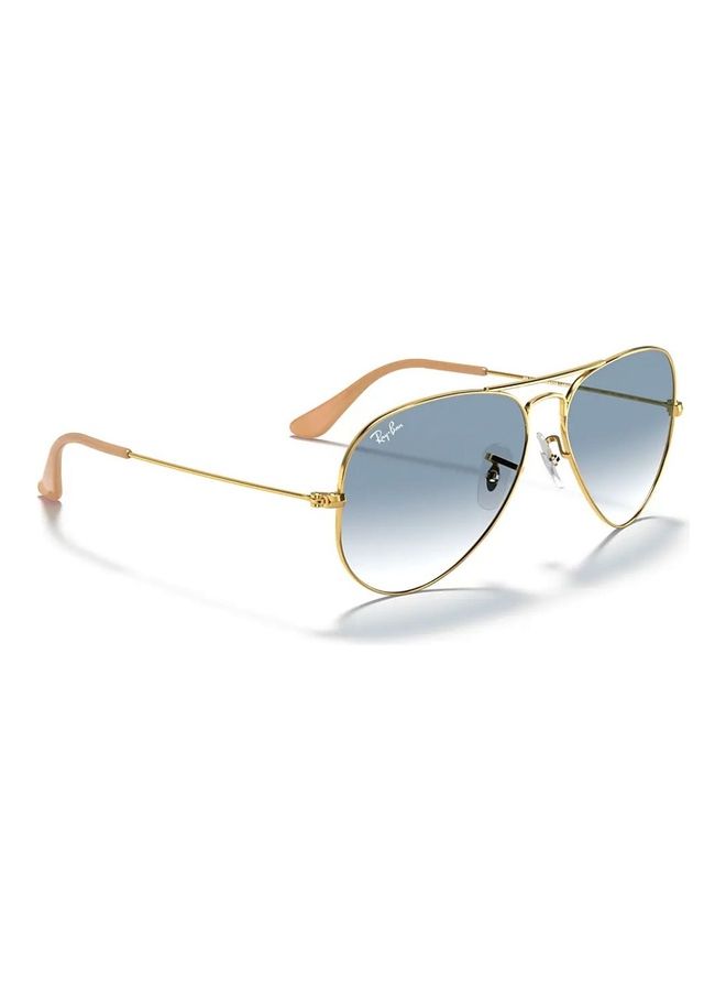 Gradient Aviator Sunglasses Lens Size 58mm