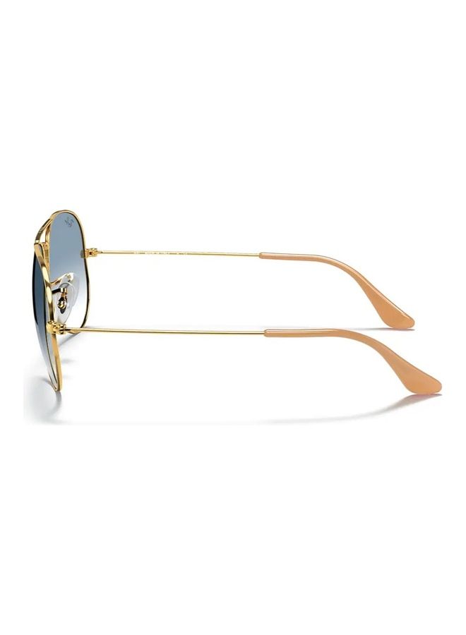 Gradient Aviator Sunglasses Lens Size 58mm