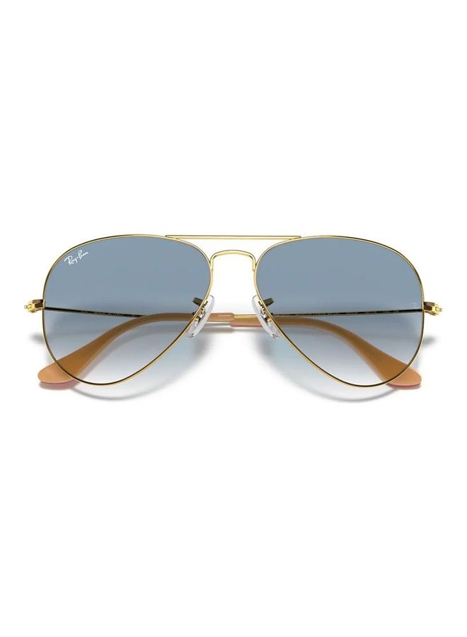Gradient Aviator Sunglasses Lens Size 58mm