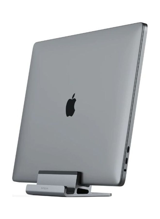 SATECHI - 2 In 1 Dual Vertical Laptop Dock Stand Space Gray - Image 1