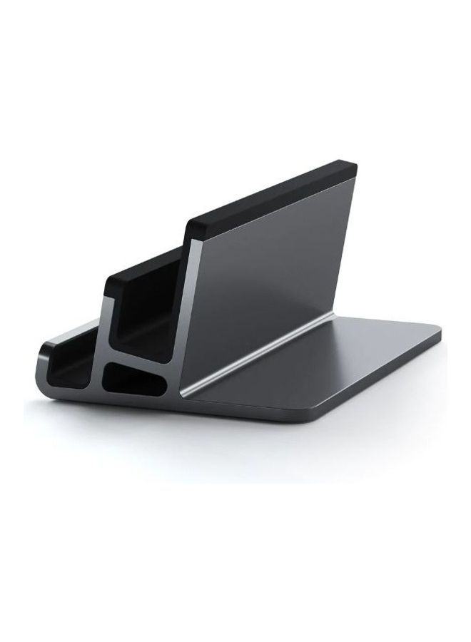 SATECHI - 2 In 1 Dual Vertical Laptop Dock Stand Space Gray - Image 1