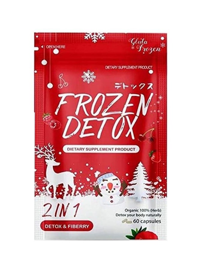 Frozen Detox 2 in 1 Detox & Fiberry 60 Capsules - v1666242746/N53351415A_1