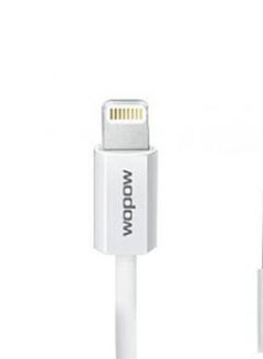 وبو كابل USB سريع الشحن لهواتف أبل آيفون بـ8 دبابيس أبيض  - Image 3