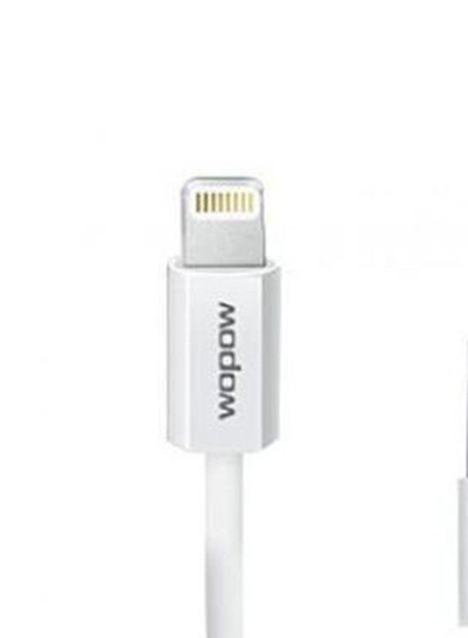 Wopow 8-Pin USB Charging Cable For Apple iPhone White  - Image 3