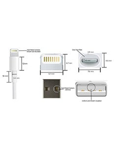 وبو كابل USB سريع الشحن لهواتف أبل آيفون بـ8 دبابيس أبيض  - Image 5