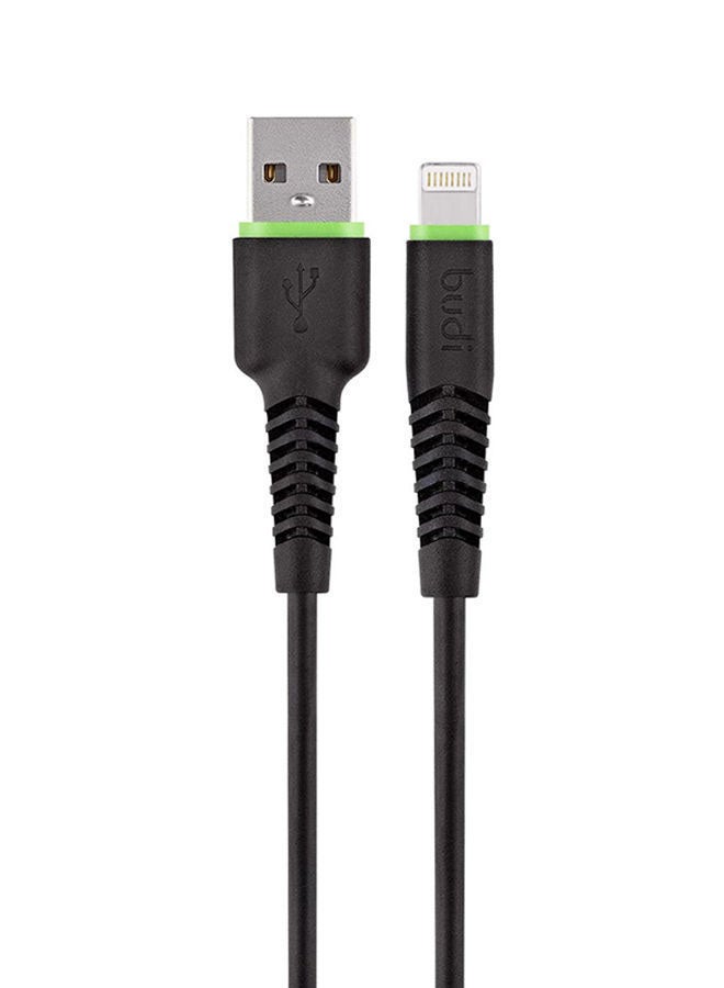 budi Data Cable Apple iPhone 7, 7Plus, 6, 6S, 6Plus, 5S, 51.2M, M8J150L Black - Image 1
