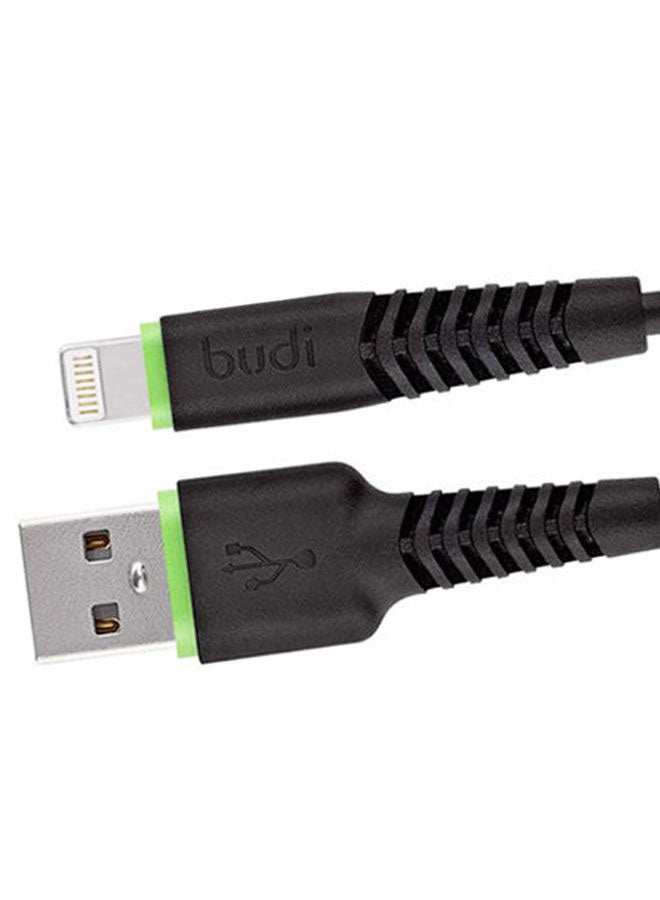 budi Data Cable Apple iPhone 7, 7Plus, 6, 6S, 6Plus, 5S, 51.2M, M8J150L Black - Image 2