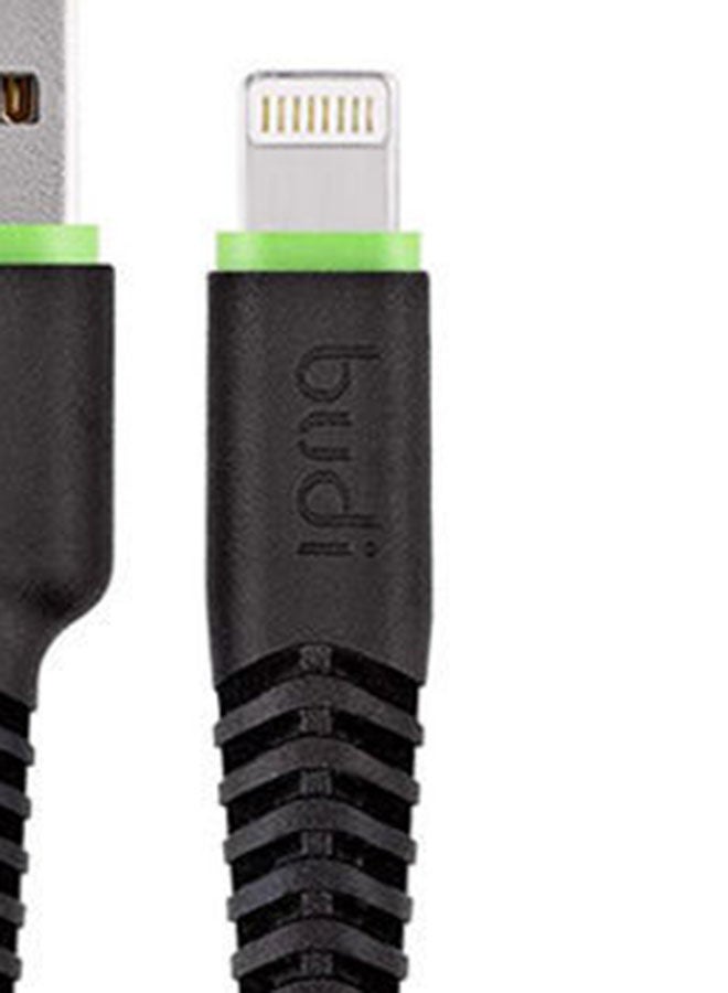 budi Data Cable Apple iPhone 7, 7Plus, 6, 6S, 6Plus, 5S, 51.2M, M8J150L Black - Image 5