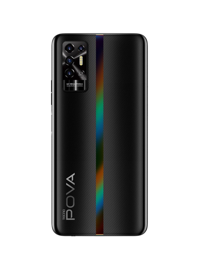 TECNO - Pova 2 Dual SIM Dazzle Black 6GB RAM 128GB 4G LTE - Middle East Version - Image 1