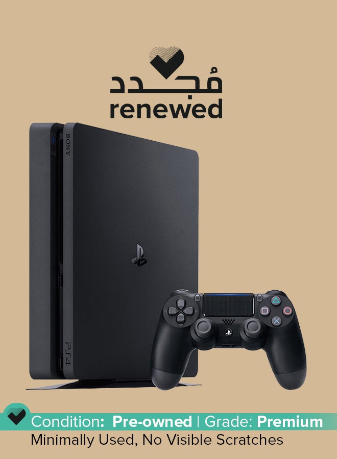 Sony Renewed – PlayStation 4 Slim 1TB Console With DualShock 4 Controller- BROWN BOX  - Image 1