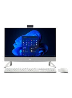 DELL Inspiron 24 5410 All-In-One With 23.8-Inch FHD Touchscreen Display, Core i7-1255u Processor/16GB RAM/1TB HDD + 256GB SSD/Windows 11 Home/ 2GB NVIDIA GeForce MX550 Graphic Card white  - Image 1