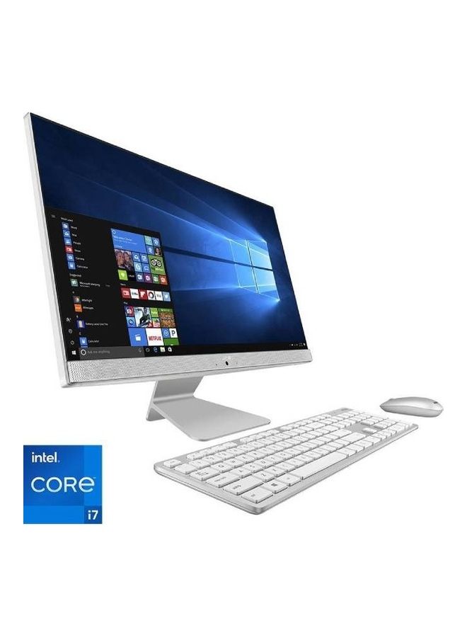 ASUS - Vivo AiO 24 All-In-One With 23.8-Inch FHD Touchscreen Display, Core i7-1165G7 Processor/16GB RAM/1TB HDD + 256GB SSD/Windows 11 Home/Intel Iris Xe Graphics White - Image 1