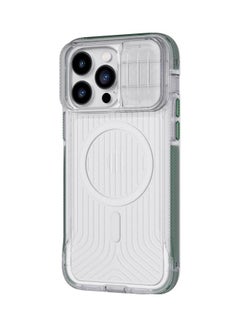 tech21 Evo Max iPhone 14 Pro Max Case with MagSafe Extreme 20 Feet Drop Protection with Sliding Camera Lens Cover - Frosted Green  - Image 4