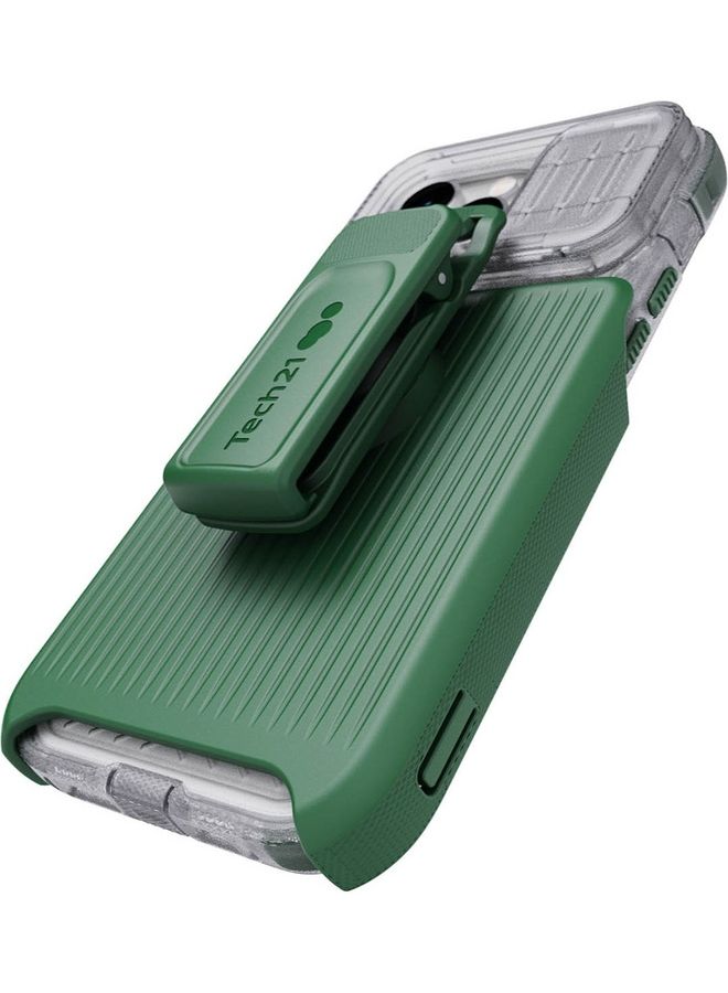 tech21 Evo Max iPhone 14 Pro Max Case with MagSafe Extreme 20 Feet Drop Protection with Sliding Camera Lens Cover - Frosted Green  - Image 5