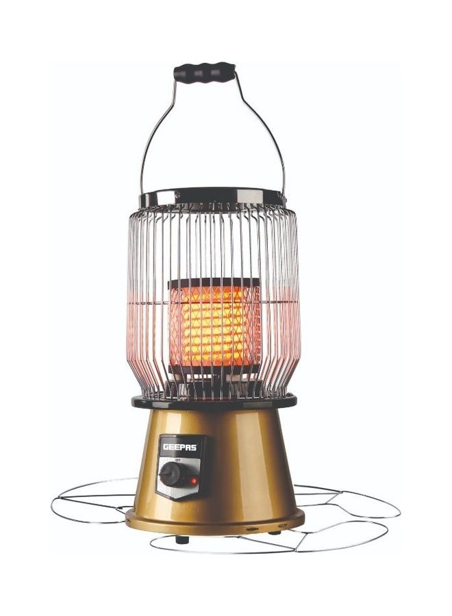 GEEPAS Electric Ceramic Heater with 2 Level Heating 2000.0 W GRH28505 Gold - Image 1