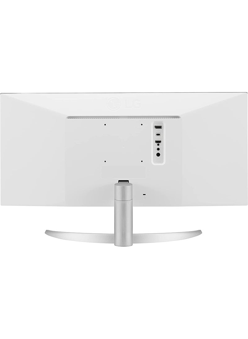 LG - 29-Inch 21:9 UltraWide Full HD (2560x1080) 100Hz IPS Monitor with RGB 99% Color Gamut, USB Type-C, AMD FreeSync, Built in Speakers, 3-Side Virtually Borderless Design - 29WQ600-W | Silver - Image 1