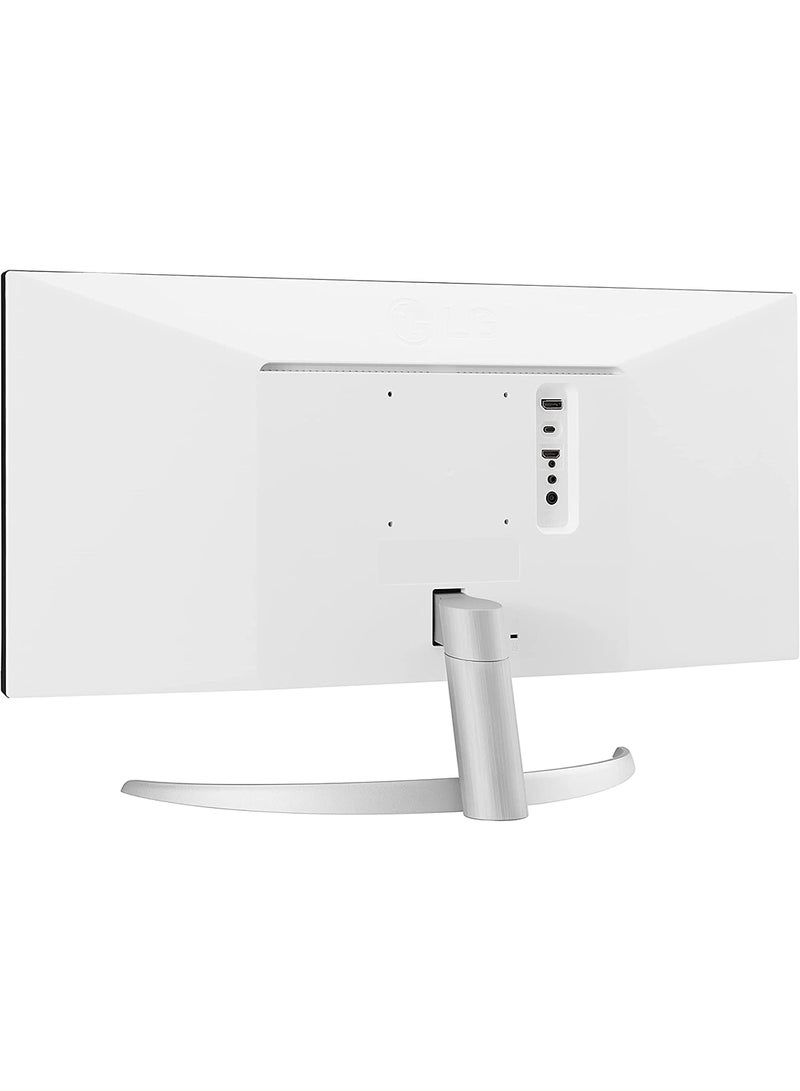 LG - 29-Inch 21:9 UltraWide Full HD (2560x1080) 100Hz IPS Monitor with RGB 99% Color Gamut, USB Type-C, AMD FreeSync, Built in Speakers, 3-Side Virtually Borderless Design - 29WQ600-W | Silver - Image 1