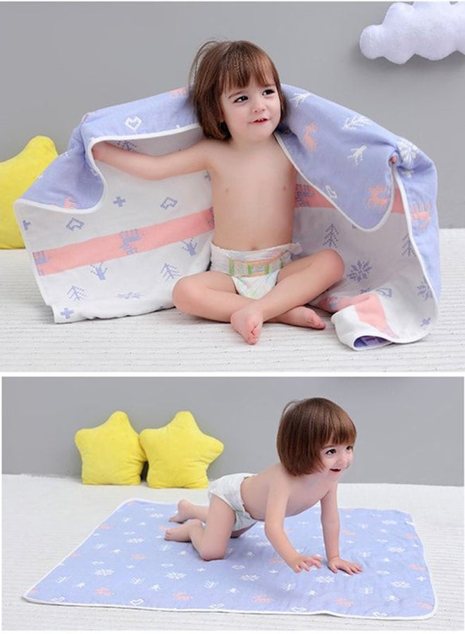 Color Block Soft Comfortable Swaddling Blanket - Image 3