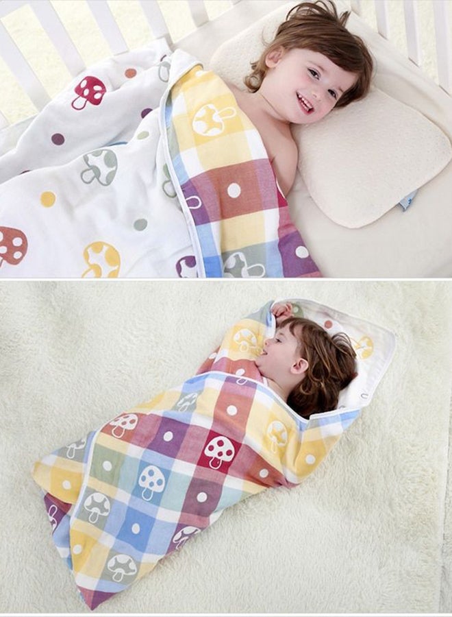 Color Block Soft Comfortable Swaddling Blanket - Image 5