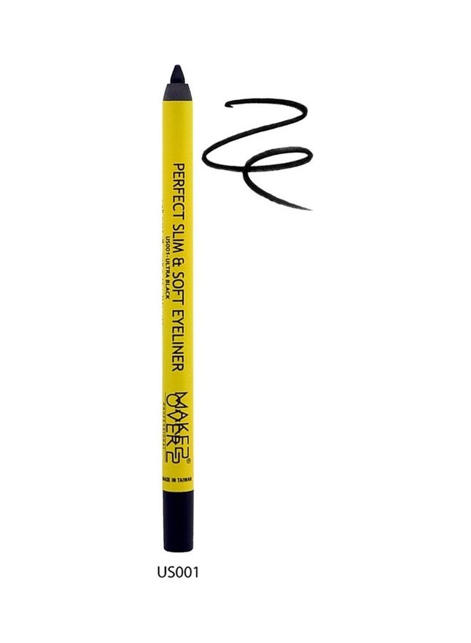 MAKE OVER 22 Slim & Soft Waterproof Ultra Black Eyeliner Black  - Image 2
