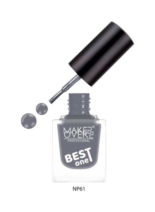MAKE OVER 22 Best One Nail Polish NP061 IRON - Image 3