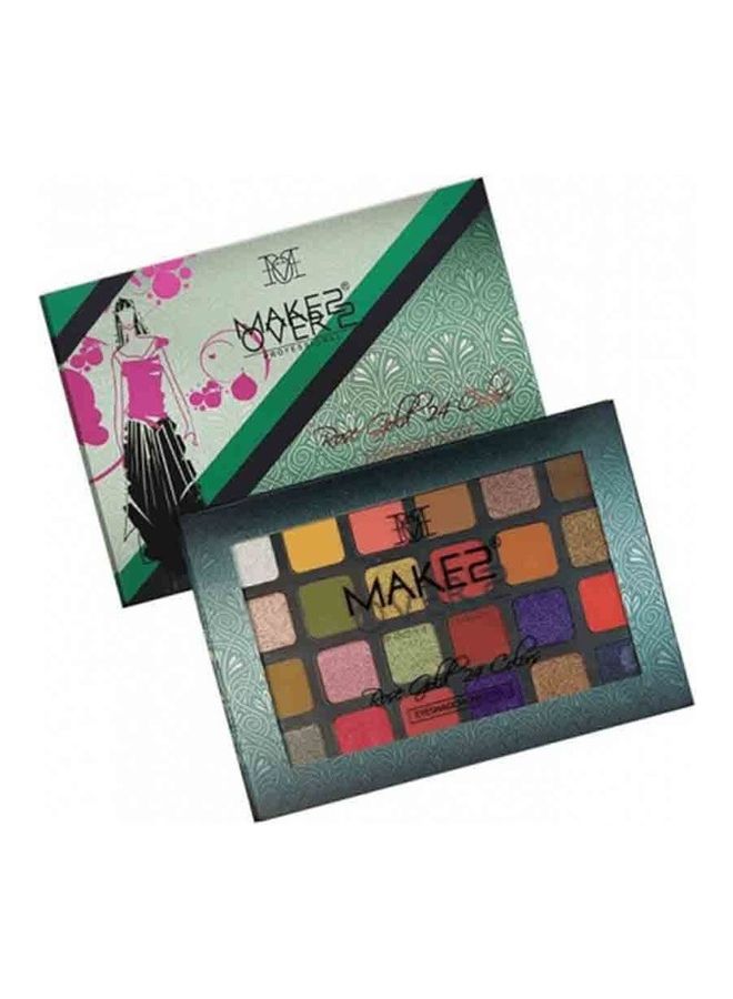 ميك اوفر22 لوحة ظلال عيون مكونة من 24 لونًا - ذهبي وردي متعدد الألوان متعدد الألوان - Image 3