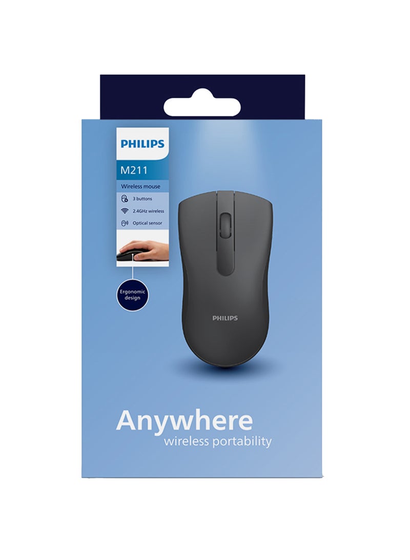 Philips - 2.4GHz Wireless Mouse SPK7211 Black - Image 1