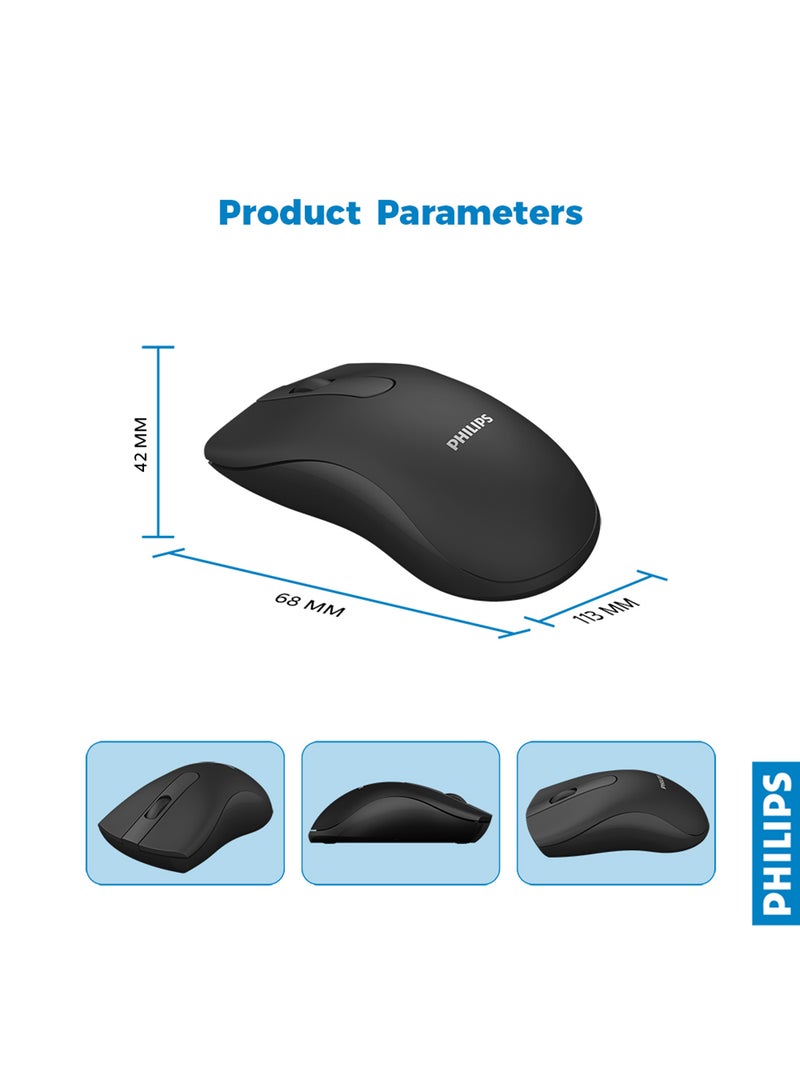 Philips - 2.4GHz Wireless Mouse SPK7211 Black - Image 1