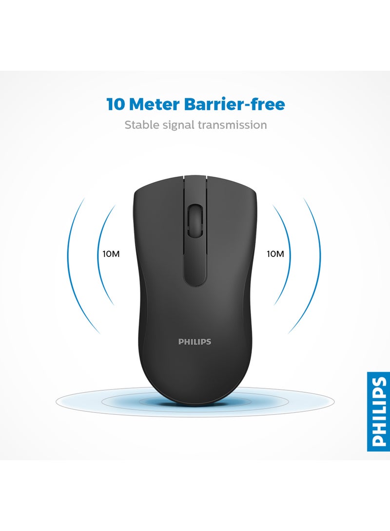 Philips - 2.4GHz Wireless Mouse SPK7211 Black - Image 1