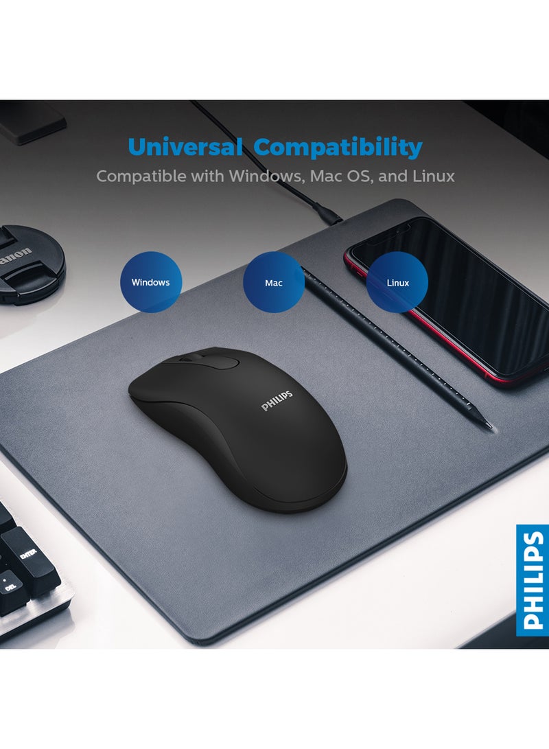 Philips - 2.4GHz Wireless Mouse SPK7211 Black - Image 1